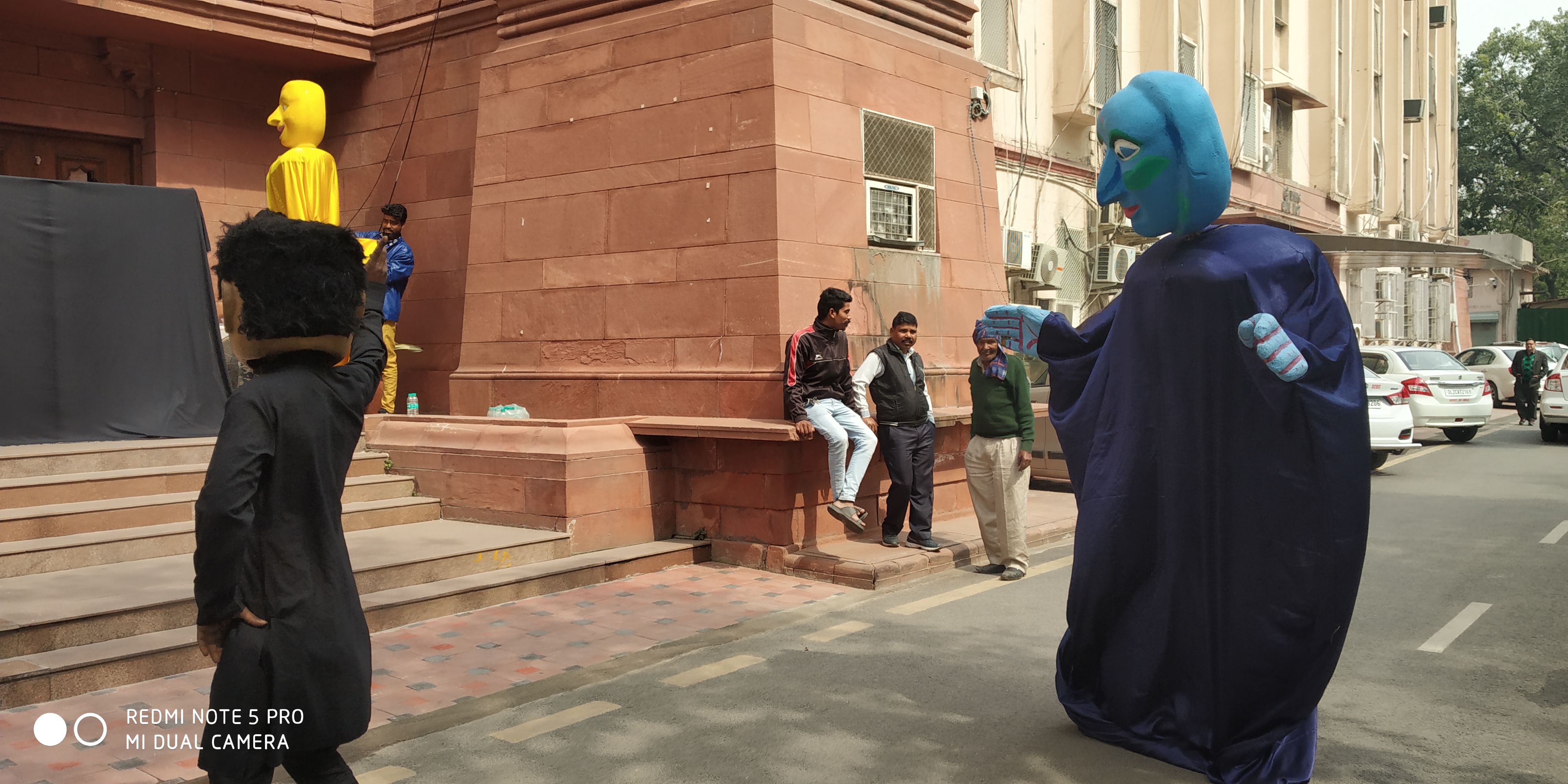 Puppet Show during Swachhata Pakhwada at Gate No.6, Krishi Bhawan, New Delhi on 25 Feb 2019
