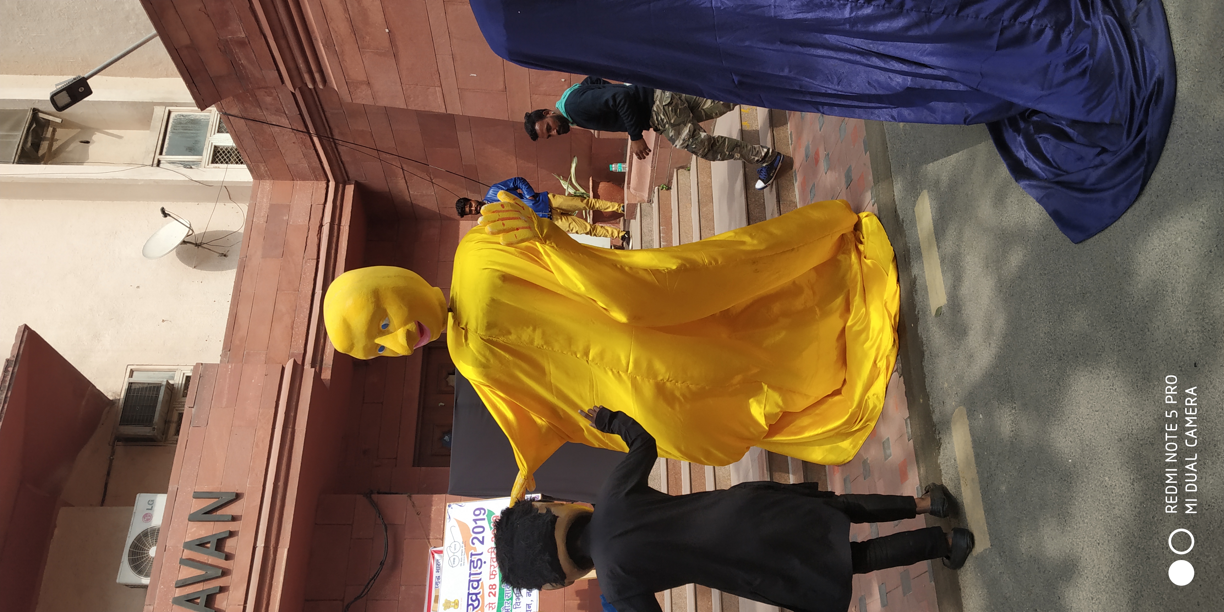 Puppet Show during Swachhata Pakhwada at Gate No.6, Krishi Bhawan, New Delhi on 25 Feb 2019