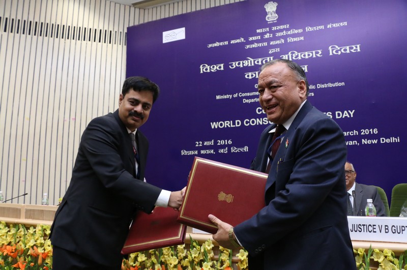World Consumer Rights Day was Celebrated on 22nd March 2016 at Vigyan Bhawan, New Delhi Theme: “Antibiotics Off The Menu”	