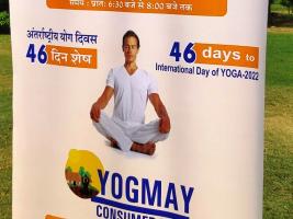 Countdown to Intl Yoga Day held on 6-5-2022 at Lodi Garden
