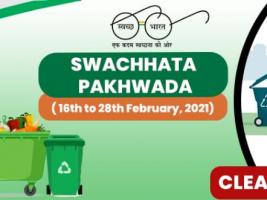 Department of Consumer Affairs is Celebrating "Swachhta Pakhwara" From 16th to 28th February,2021