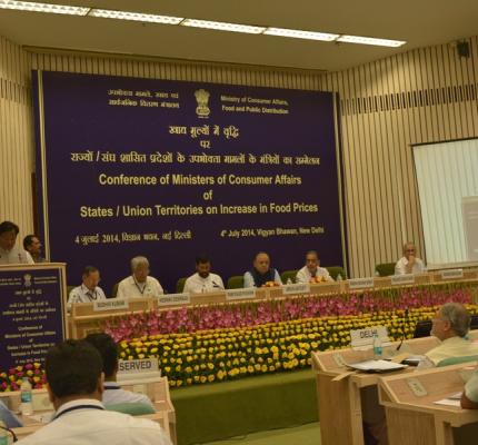 Conference on Increase in Food Prices 4th July 2014, Vigyan Bhawan, New Delhi	