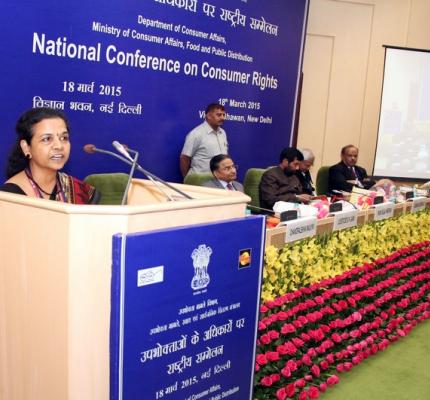 National Conference on Consumer Rights held on 18th March, 2015 at Vigyan Bhawan, New Delhi	