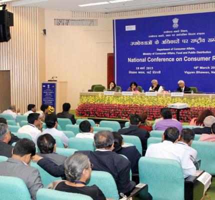 National Conference on Consumer Rights held on 18th March, 2015 at Vigyan Bhawan, New Delhi	