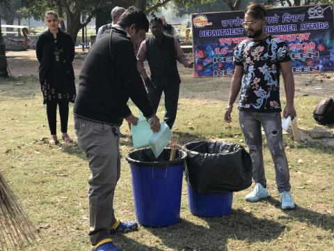 "स्वच्छ पखवाड़ा " के दौरान बोट क्लब में श्रमदान 