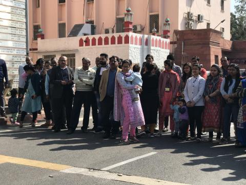 "स्वच्छता पखवाड़ा" के दौरान नुक्कड़ नाटक