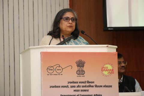 श्रीमती शेफाली शाह, अतिरिक्त सचिव, उपभोक्ता मामले के विभाग द्वारा स्वागत भाषण