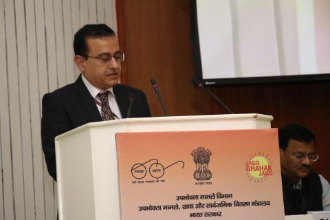 उपभोक्ता मामले विभाग के संयुक्त सचिव श्री अमित मेहता द्वारा धन्यवाद ज्ञापन 